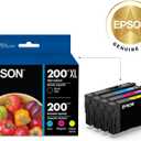 EPSON 200 DURABrite Ultra Ink High Capacity Black & Standard Color Cartridge Combo Pack (T200XL-BCS) Works with WorkForce WF-2520, 2530, 2540, Expression XP-200, 300, 310, 400, 410
