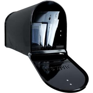 Dry Mailbox  Outdoor Metal Mailbox with Mailbox Insert to Keep Mail Dry | Weatherproof Mailbox for Outside for Secure Deliveries | Standard Outside Mailboxes | US Postal Service Approved - Black