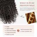 Clip in Hair Extensions, FLUFYMOOZ 4PC 100 Pure Protein Silk Hair Extensions Long Soft Natural Hairpiece 20 Inch Curly Hair Extension for Women (Dark Chocolate Brown)