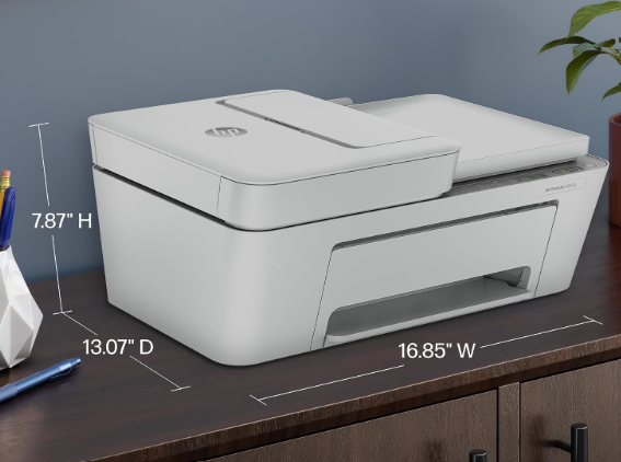 HP DeskJet 4255e Wireless All-in-One Color Inkjet Printer, Scanner, Copier, Best-for-Home, 3 Month Instant Ink Trial Included. This Printer is only 2.4 ghz Capable. AI-Enabled (588S6A)