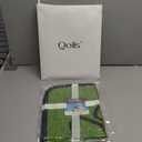 Qeils Reusable Dog Pee Pads, 2 Pack Super Absorbent & Leakproof Washable Puppy Pads with Soft Green Top Layer, for Potty Training, Crates, Couch, Car Seats & Pet Beds, 18"x24"