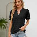 Blooming Jelly Women's Puff Sleeve Casual Tops Fashion Polka Dot Blouses Dressy Ladies Summer Tops
