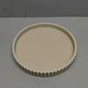 OAKOA Decorative Tray for Decor - Coffee Table Tray for Living Room - Round Tray for Home Decor - Coffee Table Decor Centerpiece - Modern Minimalist Centerpiece (Beige Resin)