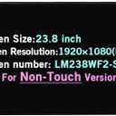 23.8" Screen Replacement for Lenovo IdeaCentre 520-24IKU 520-24IKL 520-24AST 520-24ICB F0D1 F0D2 F0D3 F0DJ LM238WF2-SSK1 M238HCA-L3B FHD 1080P 30PIN LCD Display Panel (Only for Non-Touch Version)