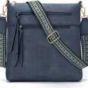 GEMIU Crossbody Bags for Women Vegan Leather Shoulder Bag with Multi Pocket, Adjustable Strap Purses