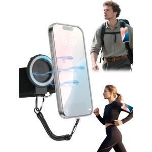Magnetic Belt Clip Universal Wrist/Backpack Phone Holder Mount for Running Hiking Traveling Tactical Gear Plate Carrier Accessories