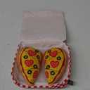 Fringe Studio Plush Dog Toy, Hide & Seek Burrow 3 Pieces Set, Pizza My Heart, Petshop Collection