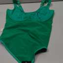 FeelinGirl Shapewear Bodysuits for Women Tummy Control Body Suits Deep V Neck Thong Body Shaper (Large, Green)