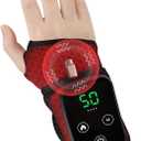 Cordless Wrist Heating Pad for Pain Relief - 5 Heat Levels & Vibration, 3000mAh Rechargeable Battery, 30min Auto-Off, Adjustable Velcro Wrap for Arthritis, Carpal Tunnel, Tendonitis - Left/Right Hand