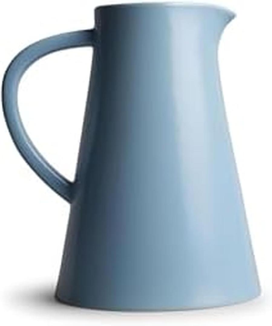 Year & Day Ceramic Pitcher, Lagoon Blue, 58 Ounce