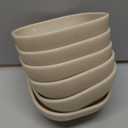 5 oz Small Wheat Straw Bowls Set of 6, Unbreakable Dipping Bowls Soy Sauce Dish, Small Dessert Bowls Snack Bowls for Kitchen, Microwave and Dishwasher Safe (Beige)