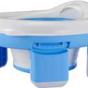Kids Travel Potty | Foldable Car Potty | Potty Training Toilet w/Travel Bag & Potty Liners for Indoor and Outdoor (Blue)