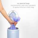 Ubbi Steel Diaper Pail, Odor Locking, No Special Bag Required, Award-Winning, Registry Must-Have, Cloudy Blue
