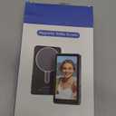 Vlog Selfie Monitor Screen iPhone, 4K 60fps Recording, Wireless Screen Mirroring with Remote Control, Magnetic Fixation, 180 Rotation, 3 Levels of Brightness, Compatible with iPhone & Android (Black)