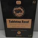 Tabletop Easel for Painting, 16.5"x12" Adjustable Portable Beechwood Drawing Board with Detachable Strap, Art Easel Includes Art Painting Papers, Sketch Papers and Masking Tape, Ideal for Diamond Art