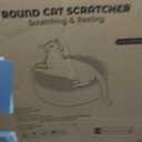 2 in 1 Round Cat Scratching Board, Cardboard Cat Scratcher for Indoor Cats, Corrugated Cat Scratch Pad for Grinding Claws and Rest (23.6")