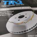 TRQ Front Brake Rotors Set Vented Premium G-Coated Fits Select 2014-2018 Mazda 6 2013-2015 CX-5