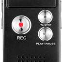 Ghost Hunting Equipment Paranormal Equipment for Ghost Hunting Digital EVP Voice Activated Recorder Rechargeable Recorder Device with Microphone, 8GB(Black)