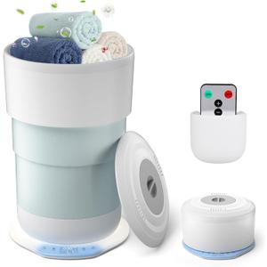 Towel Warmer for Bathroom, Upgrade 24L Capacity Silicone Foldable Towel Warmer Bucket with Timer, Remote Control & Auto Shut Off, Fits 3 Oversized 35X 70 Towels, Blanket, Bathrobes