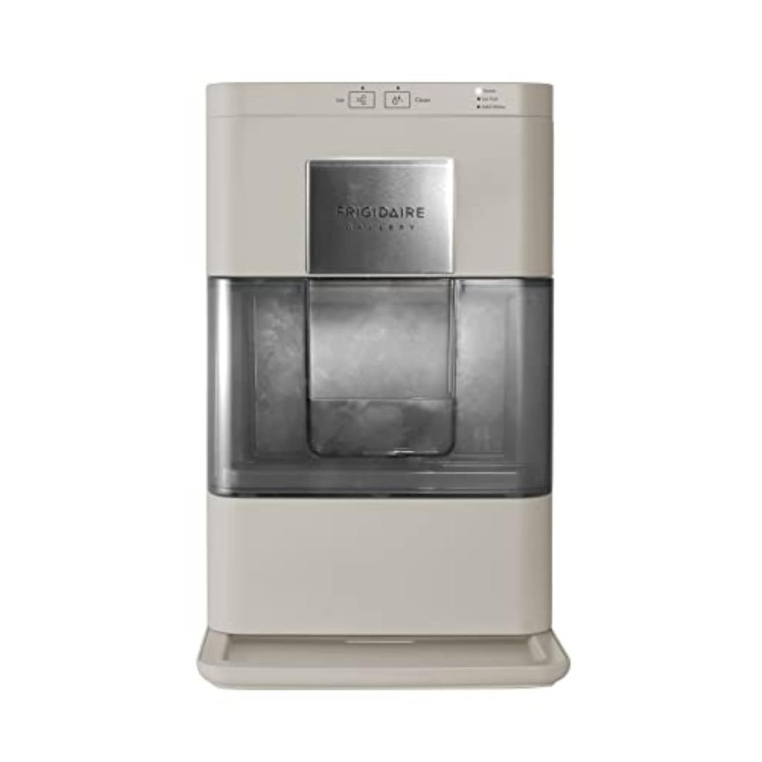 Frigidaire Nugget Ice Maker, Countertop Ice Machine with Transparent Window, Sonic Ice Maker with 44 lbs. Capacity, Auto Self Cleaning Ice Maker Machine, 2.0 Gen, Cream - 16.75D x 11.75W x 20.25H