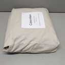 Calvin Klein - King Duvet Cover Set, Modern Cotton Washed Percale Bedding with Matching Shams, Cozy Home Decor, Oeko-Tex Certified (Washed Percale Light Beige, King)