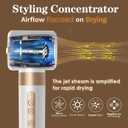 Hair Dryer Brush,Blow Dryer Brush with Attachments,110000 RPM Curly Twist 7 in One Air Style, Professional Ionic Hair Styling Tool, Left & Right Air Curler, Volumizer