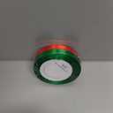 3/8 Inch Red and Green Ribbon 25 Yards/roll x 2 Rolls Christmas Ribbon for Gift Wrap Ribbon Christmas Wrap Ribbon DIY Accessories (Red and Green)