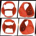 Jerify 2 Pcs Wrestling Headgear for Kids Youth Soft Grappling Headgear Wrestling Adjustable Ear Head Guard Protective(Orange) (Orange)