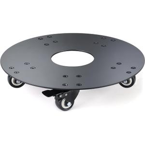 Plant Stand with Wheels,3.0mm Thick Aluminum Alloy Plant Caddy with Wheels Heavy Duty, Rolling Plant Stand Holds 18 Inch and 500lbs(Black)