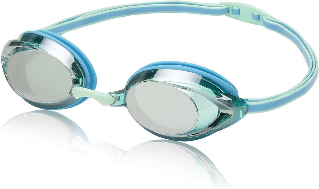 Speedo Women's Swim Goggles Mirrored Vanquisher 2.0 (Blue/Grey)