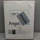 Angel Shield Marble Toilet Seat Durable Molded Wood with Quiet Close,Easy Clean Quick-Release Hinges (Elongated,Gray Marble) (Elongated-18.5)