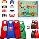 Roko Toys for 3-10 Year Old Boys, Superhero Capes for Kids Dress up Costumes Party Supplies Present Chistmas Gifts Stocking