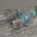 Dr. Brown's Milestones Narrow Sippy Straw Bottle, Spill-Proof with 100% Silicone Handles and Weighted Straw, 8 oz/250 mL, Gray/Green, 6m