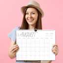 4 x Wall Calendar 2025, 2025-2026 Calendar Wall from Jul. 2025 to Dec. 2026, 14.7" X 11.5" Paper Monthly Planner Wall Hanging Calendar with Thick Paper for Office Home Planning & Organizing (wall calendar A)