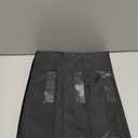 Bed Sheet Organizer 4 Pack Foldable Linen Closet Organizers and Storage (Queen & King Size) Fabric Container Boxes with Clear Window and Handle for Blanket Comforter Pillow, Black