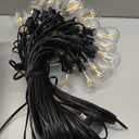 100FT LED Outdoor String Lights with Remote, One Continuous Strand Patio Lights with 35+1 Shatterproof S11 Bulbs, Dimmable 2700K Warm White, Timer & 3 Modes, Low Voltage for Backyard Garden