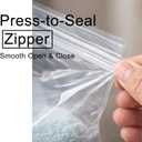 Large Clear Plastic Zipper Storage Bag 18"x24" 5 Gallon Reusable Resealable Zip-Top Storage Bags for Clothes, Blankets, Towels, Travel and Seasonal Closet Organization (10-Pack)