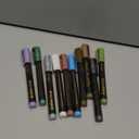 Dyvicl Metallic Brush Marker Pens - Metallic Pens Art Markers for Calligraphy, Brush Lettering, Black Paper, Rock Painting, Card Making, Scrapbooking, Fabric, Metal, Ceramic, Wine Glass, Set of 10