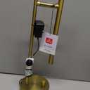 Globe Electric Elijah Desk Lamp, Matte Brass Finish, Adjustable Height,  Modern Lighting for Bedroom or Office, Gold