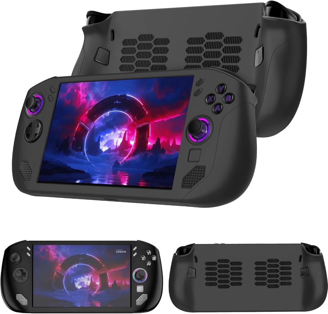 Murmure Protective Case for Lenovo Legion Go S, Full Protection Soft Ultra-Thin Anti-Scratch Shock-Absorption Rugged Bumper Non-Slip Silicone Game Console Cover