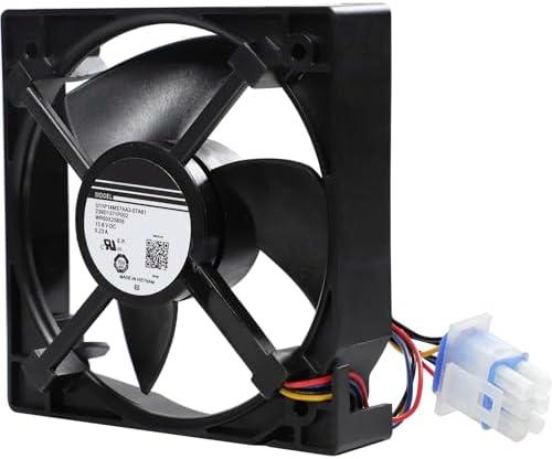 WR60X25858 WR60X10352 WR60X35669 WR60X35206 WR55X11152 Evaporator Fan Motor Compatible with GE Refrigerator Freezer Cooling Fan U11P14MS7A3-57A61 239D1371P002 Replaces WR60X10340 Size: 4.4x4.4 Inches