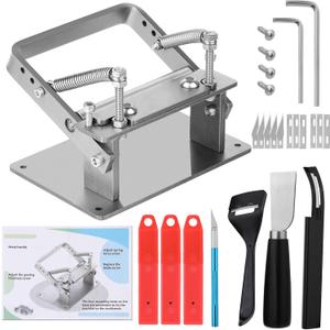 Manual Leather Splitter Set, Leather Skiver Tools, Strap Cutter Skiving Machine Edge Skiving Knife with Blades Leatherworking Tools for Leathercraft for Leatherworking