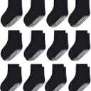 HYCLES Toddler Grip Socks, Non Slip Kid Socks Floor Skid Sock with Gripper for Boy Girl 6-12 Months Baby