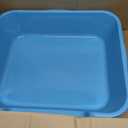 1 Pack Extra Large Dog Litter Box Pan Tray (ABS Material), Low Entry Jumbo Senior Litter Boxes for Multiple Kitten Big Cats, Pet Safe Indoor Dog Potty (Light Blue, 24" L x 20" W)