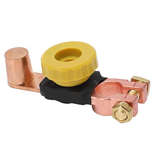 Battery Cut Off Switch, Power Battery Disconnect Switch Battery Negative Position Terminal ABS Brass Battery Power Shutoff Switch Replacement for 6V 12V 24V Cars RVs ATVs