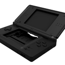 eXtremeRate Clear Black Replacement Full Housing Shell for Nintendo DS Lite, Custom Handheld Console Case Cover with Buttons, Screen Lens for Nintendo DS Lite NDSL - Console NOT Included