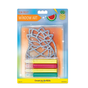 Window Art: Fun Fruits - Ages 6+, 2 Pack