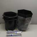 GarveeLife 16 Inch Tall Planters Set of 2, Outdoor Planters Self Watering Plant Pots with Water Level Monitor, Multiple Drainage Holes, Flower Pots for Patio, Porch, Living Room, or Home Office, Black