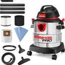 Shop-Vac 5 Gallon 4.5 Peak HP Wet/Dry Vacuum, Stainless Steel Tank, Portable Shop Vacuum with Attachments for Jobsite, Garage & Workshop. 5989300