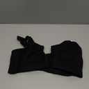 HACI Women's Front Closure Cotton Bra Wirefree Unpadded Full Coverage Everyday Bralette (36B, Black)